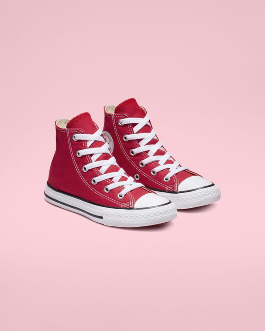 Tenis Converse Chuck Taylor All Star Classicos Cano Alto Menina Vermelhas | PT L01953T